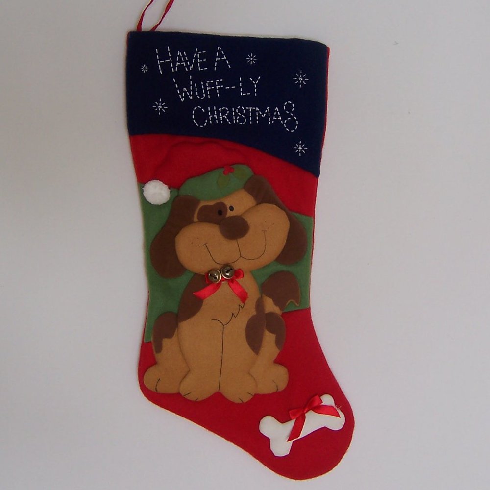 Dog Lover Jingle Bells Christmas Stocking